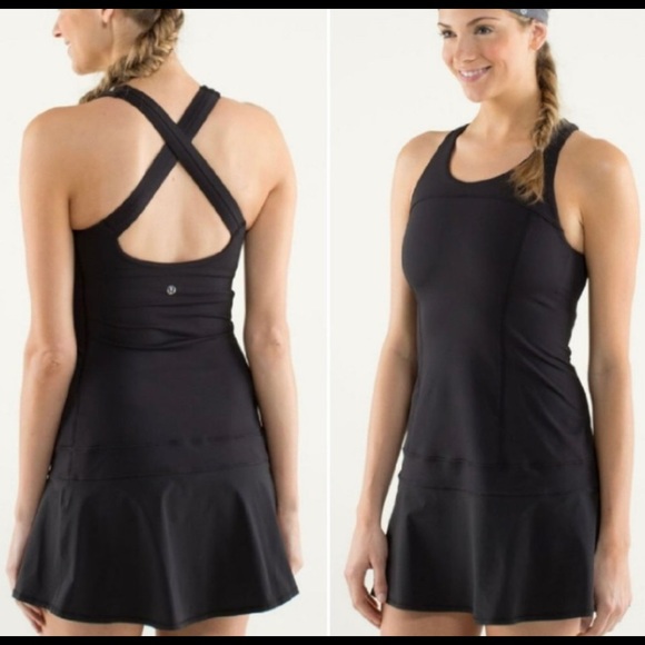 lululemon athletica Dresses & Skirts - Lululemon Hot Hitter Tennis Dress Size 6 EUC